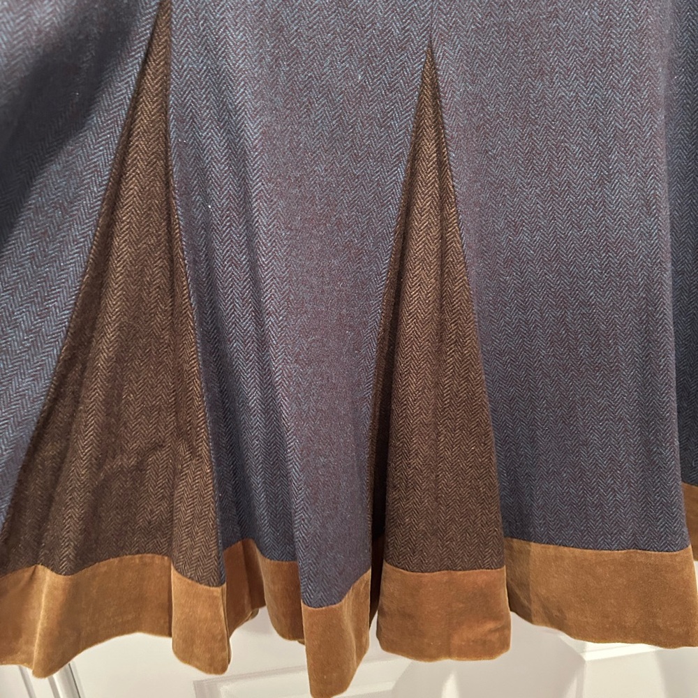 Boden - Pleated Wool Skirt - Size 16 UK/ 12 US